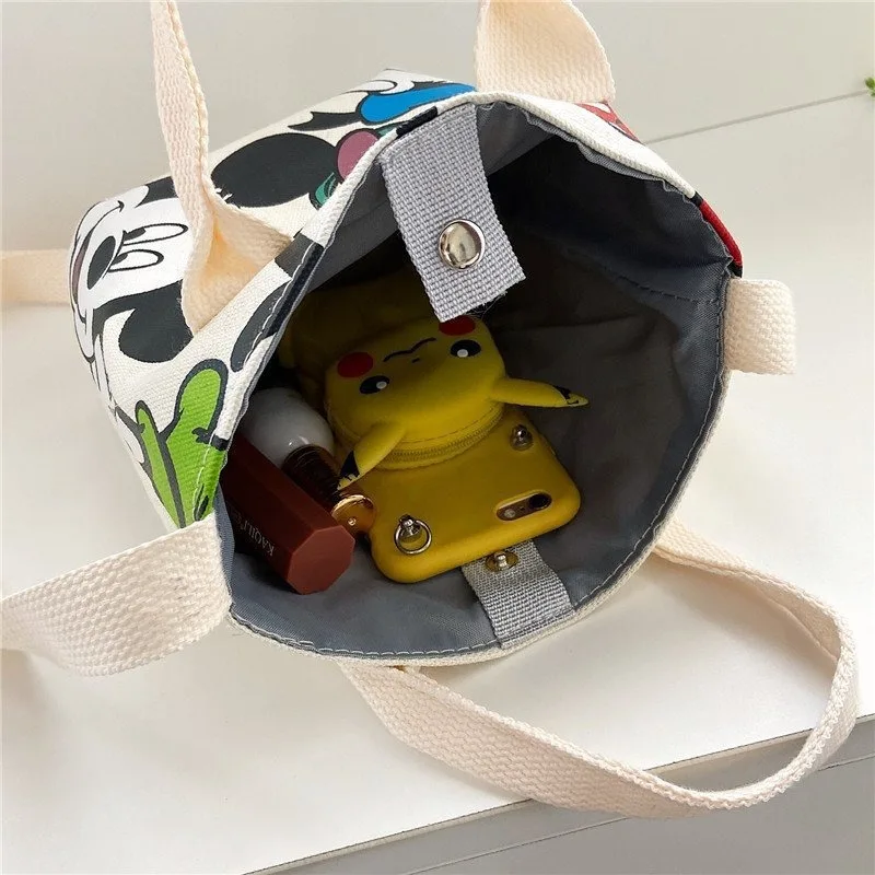 Disney 2024 New Fashion Belt Bag Mickey Cartoon Cross-body Bag Cute Chest Bag PU Leather Large Volume Waist Bag Fanny Pack