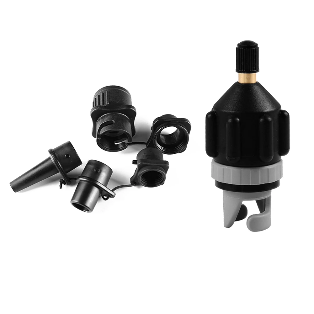 Air Valve Adaptor for SUP Board Inflatable Pump Adapter Paddle Boat Kayak Air Valve Pump Connector Tire Air Compressor Converter