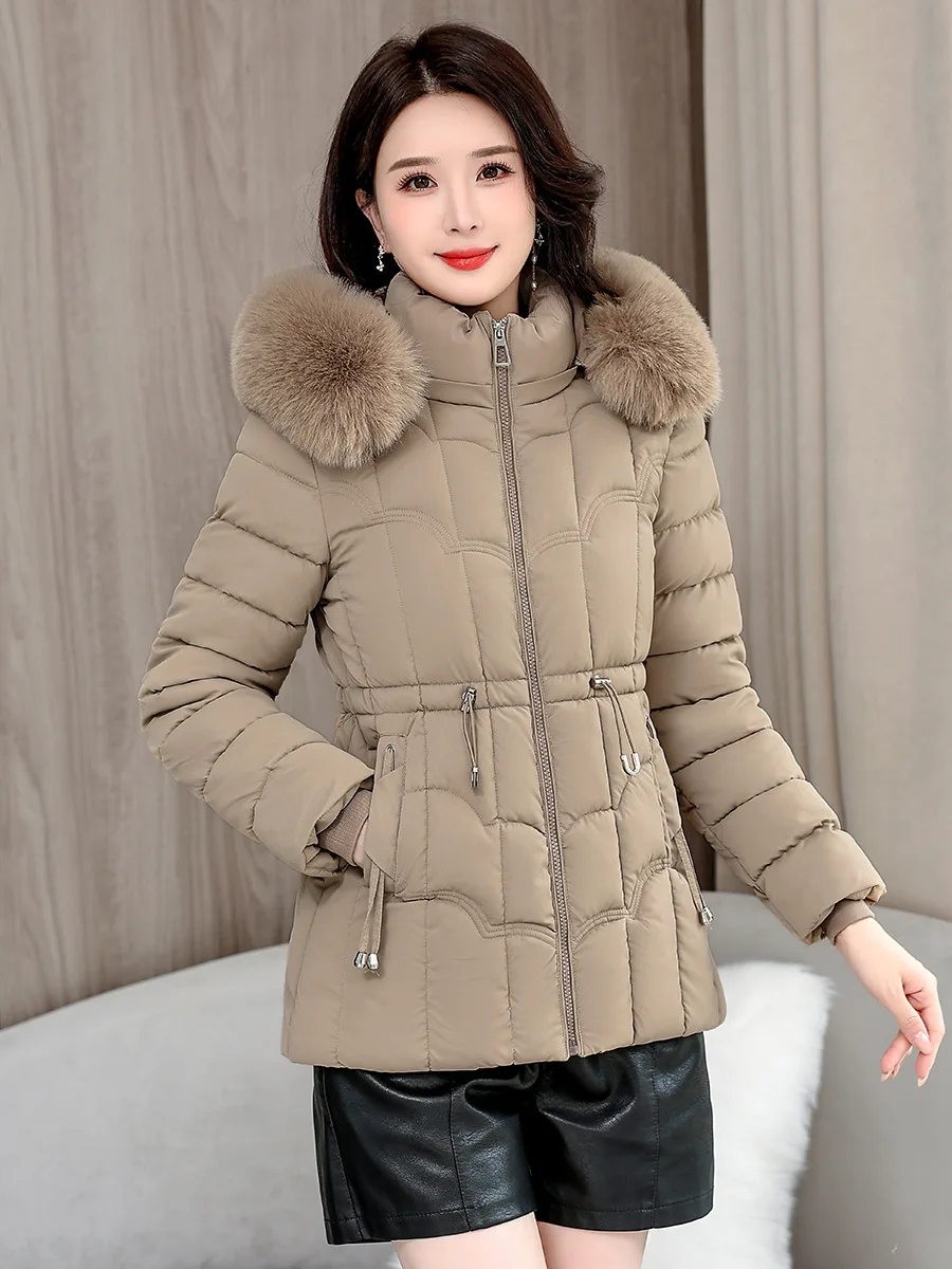 超軽量ジャケット おしゃれな高級保温オーバーコート 厚手フリースパッド入り パファージャケット スリムフィット フード付きアウターウェア