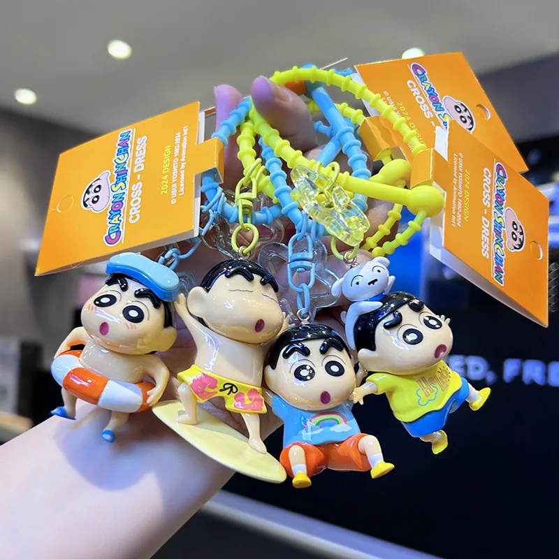 

Miniso 2026, новый оригинальный брелок-подвеска, кукла, карандаш Шин-тян, красочная серия, сумка с героями мультфильмов, лучший подарок на день рождения для девочек