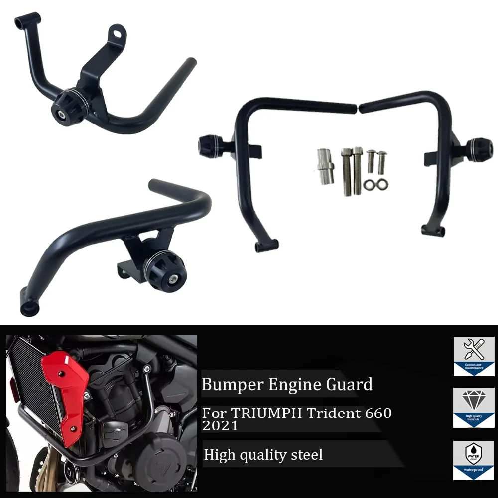 

For TRIUMPH Trident 660 2021 Motorcycle Accessories Engine Bumper Engine Guard Crash Bar Frame Protector