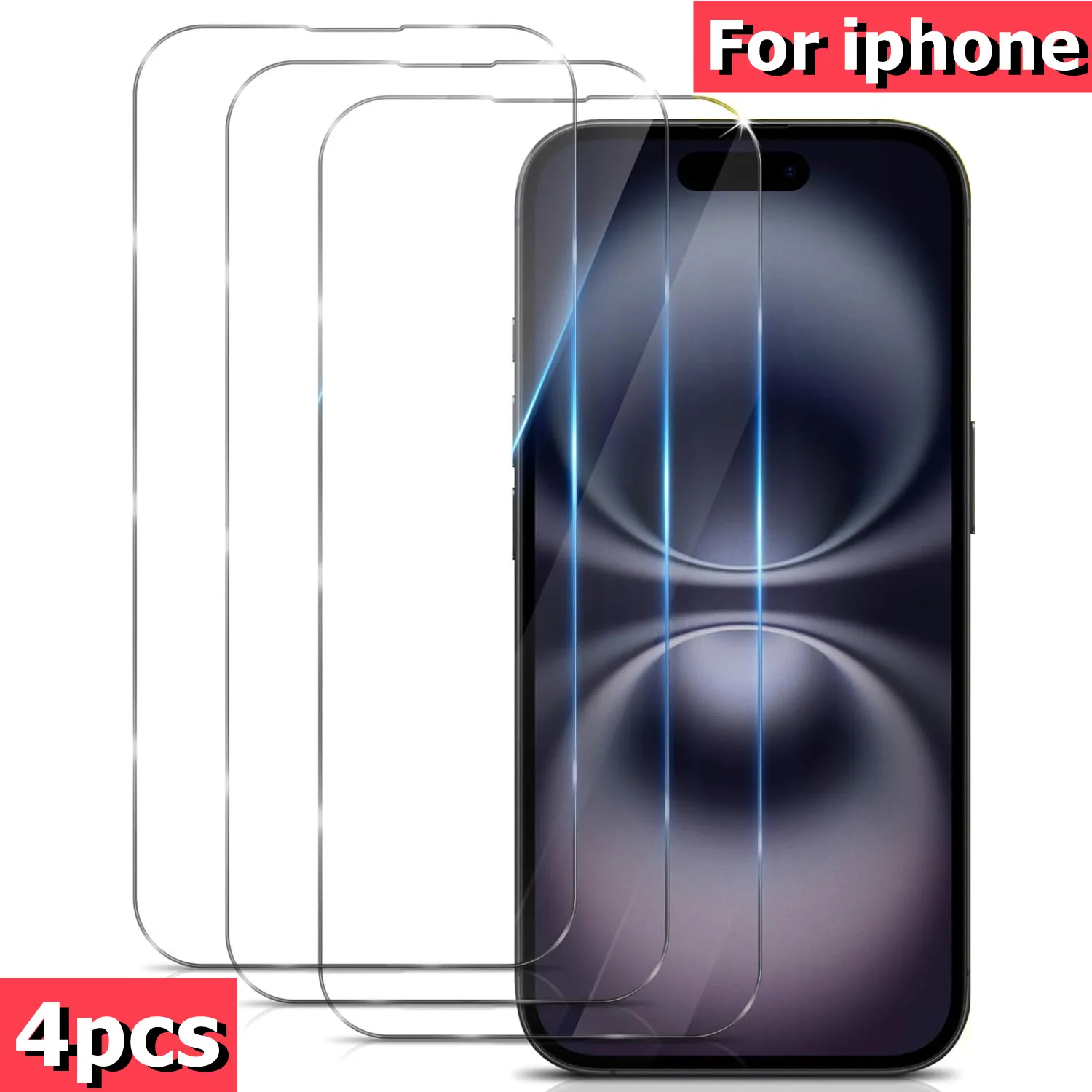 

for IPhone 17 16 15 14 13 12 11 Pro Max Tempered Glass Screen Protector for IPhone 17Air SE2020 X XS XR Protective Glass Film