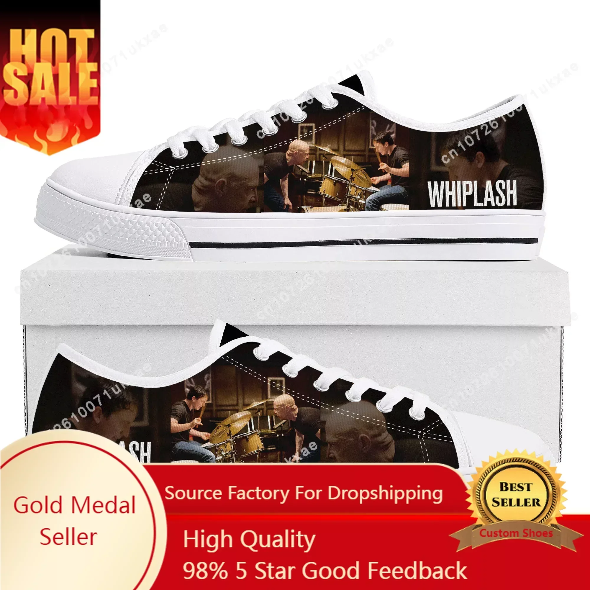 

whiplash movie Low Top Sneakers Mens Womens Teenager High Quality drummer Canvas Sneaker couple Casual Shoes Custom Made Shoe