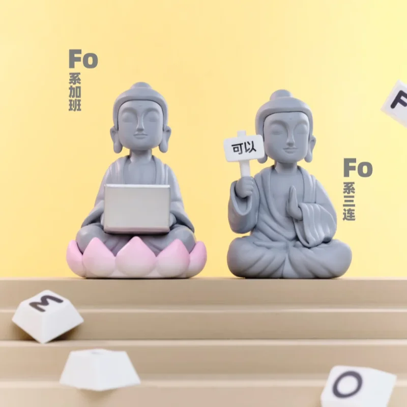 Original Amitofo Fo U Serie Blind Box Anime Figur Echte Modell Erraten Tasche Kawaii Puppen Geburtstag Geschenk Für Mädchen Spielzeug Sammlung