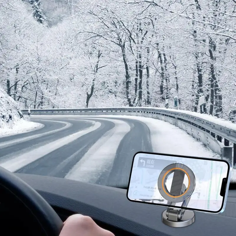 Support Magnétique de Téléphone Portable pour Voiture, Rotation à 360 Degrés