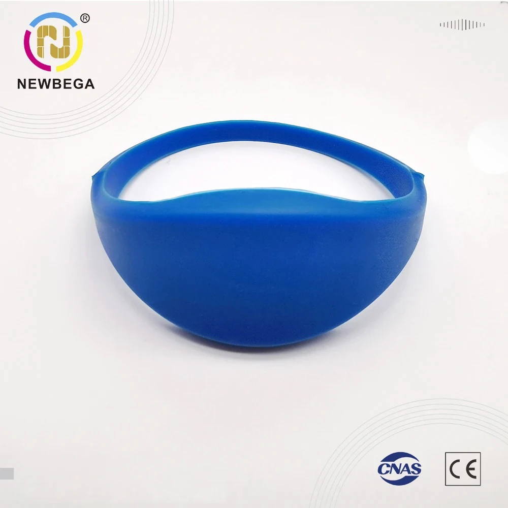 3 uds 13,56 MHZ RFID pulsera impermeable genuino MF 1K/F08/UID chip regrabable pulsera de silicona inteligente