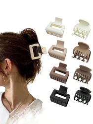 8PCS Medium Hair Claws for Women Girls Claw Clips for Thin Hair Lady Hairpins Matte Jaw Clip Headwear Women Hair Accessories