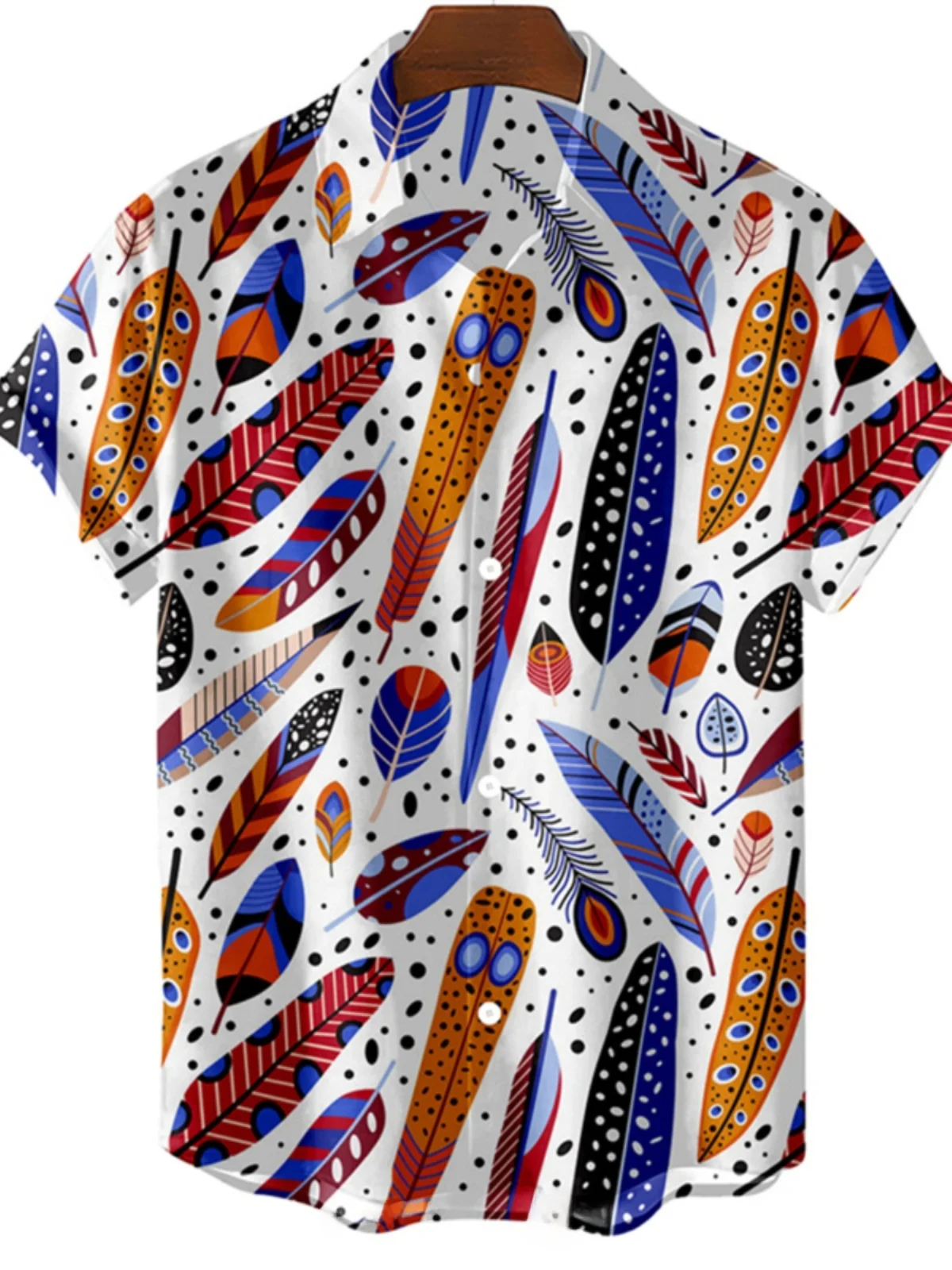 

Loose Printed ort Sve Men's irt Summer Faion Casual Sle Youth ular Flip Collar Other Material 00%