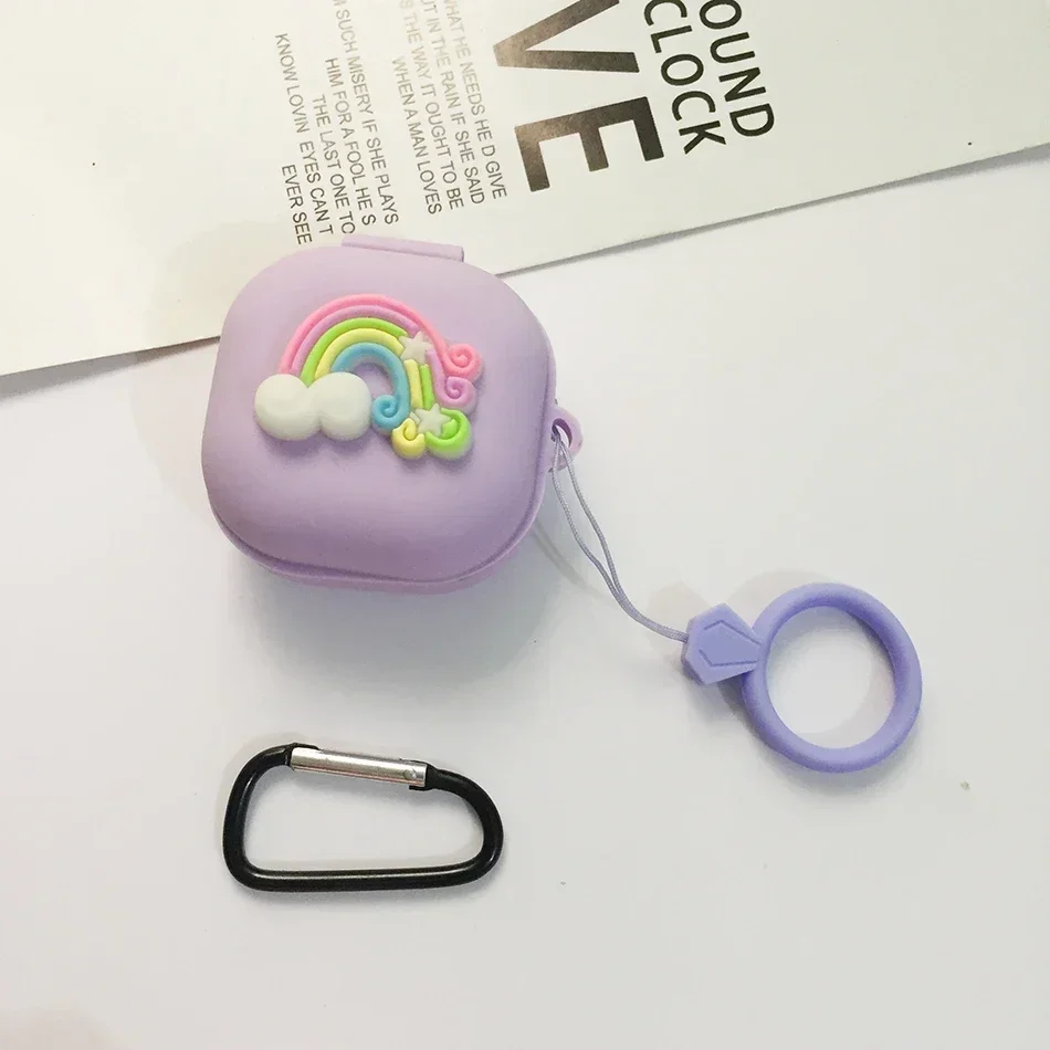 Funda protectora para Samsung Galaxy buds live / buds PRO/FE/buds 2, bonita funda de silicona con dibujos animados para auriculares inalámbricos Bluetooth