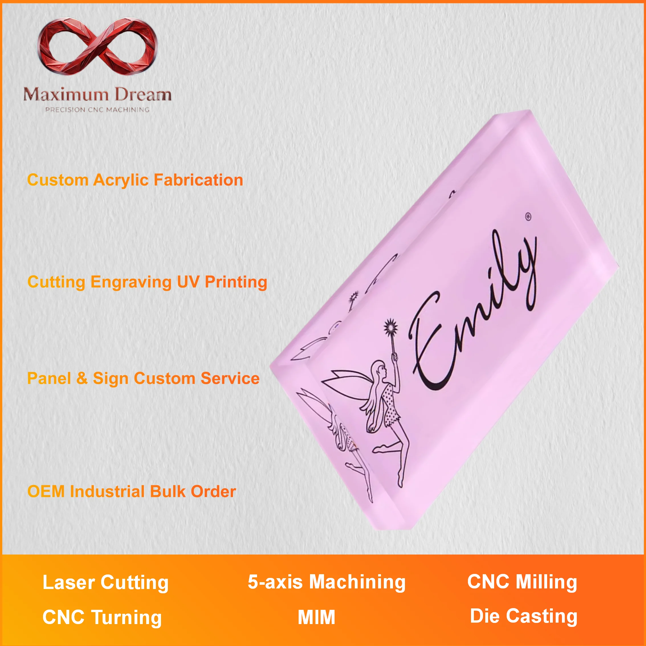 Fabrication sur mesure en acry - Industrial Uv Laser Engraver avis et prix