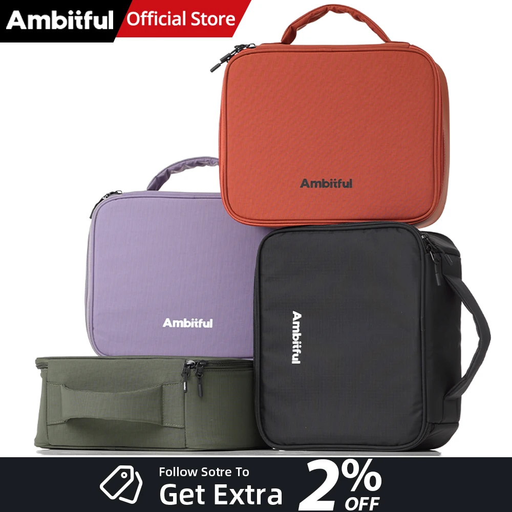 

New Color！AMBITFUL ZoomP7 Photography Studio Carrying Bag Green/Purple/Orange Traveling Bag For DLSR Lens Drone GODOX DJI GoPro