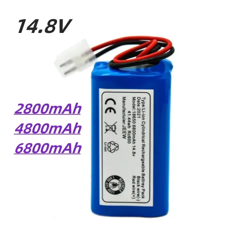 

100% New original Rechargeable 14.8V 6800mAh Battery Robotic Vacuum Cleaner Accessories Parts For Chuwi ilife A4 A4s A6