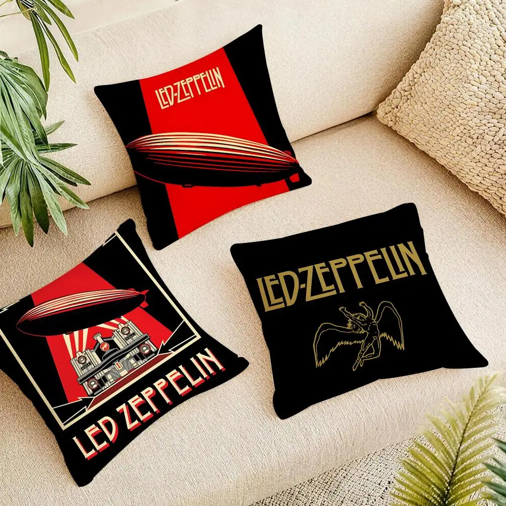 Band Epic L-Led Z-Zeppelin Cushion Cover Linen Square Pillow Case Naturally Durable Hypoallergenic Gentle On Sensitive Skin