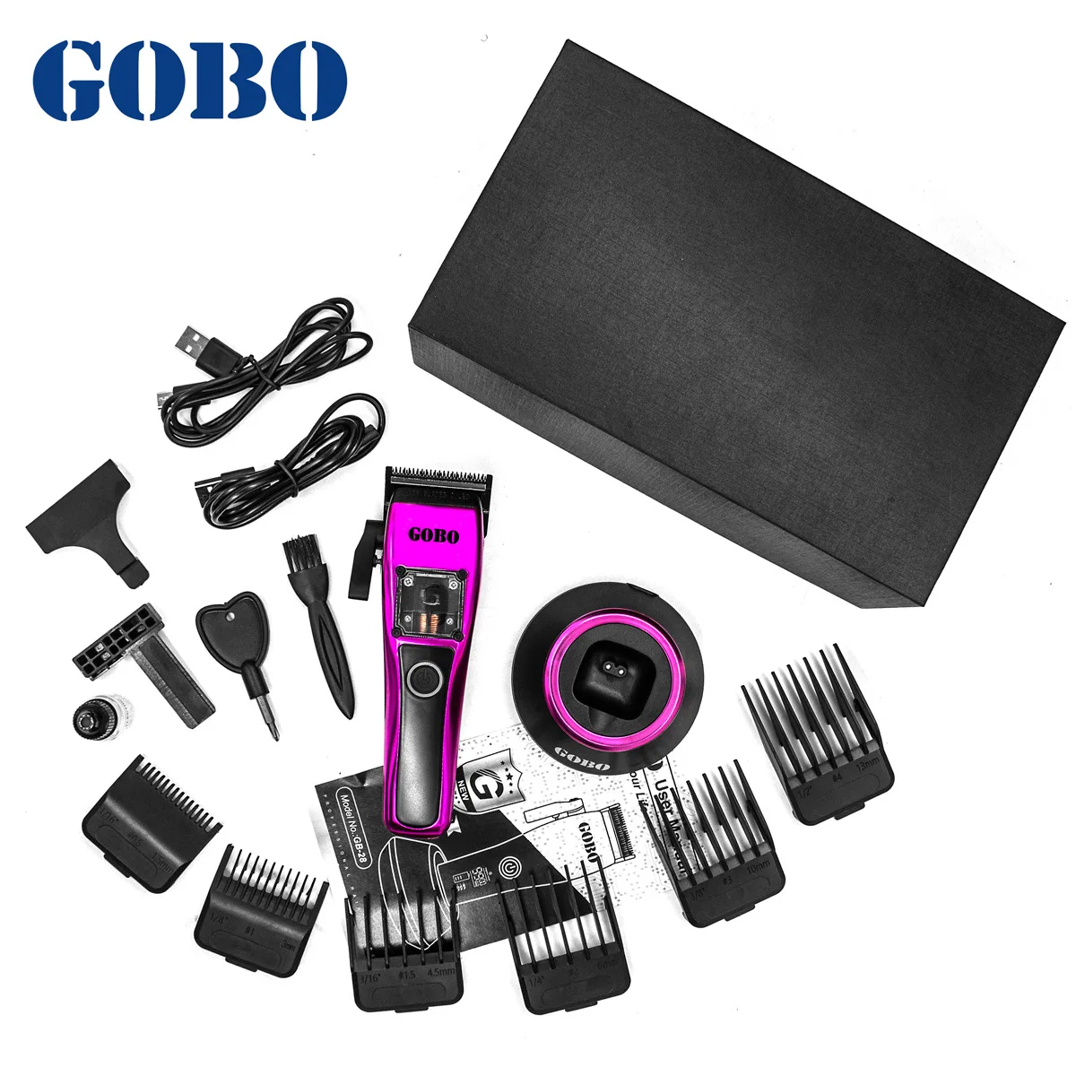 

GOBO Clipper 28 Upgraded Vector Motor Professional Hair Salon clipper usb charging without body housing