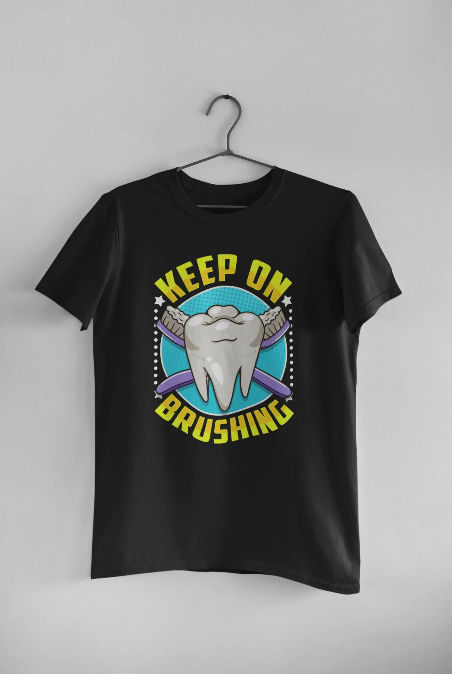 DentisT T Shirt Office Tooth Dental Hygiene Keep Brushing