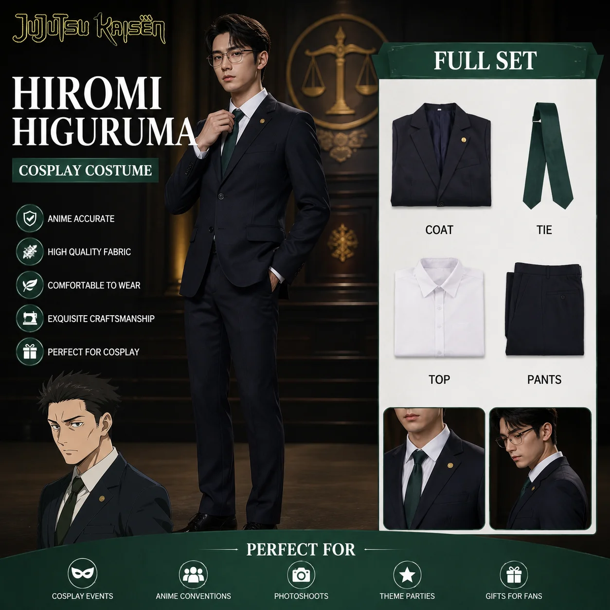 costume-de-cosplay-anime-hiromi-higuruma-uniforme-noir-d'etudiant-cheveux-courts-noirs-pour-halloween-comic-con-jeu-de-role
