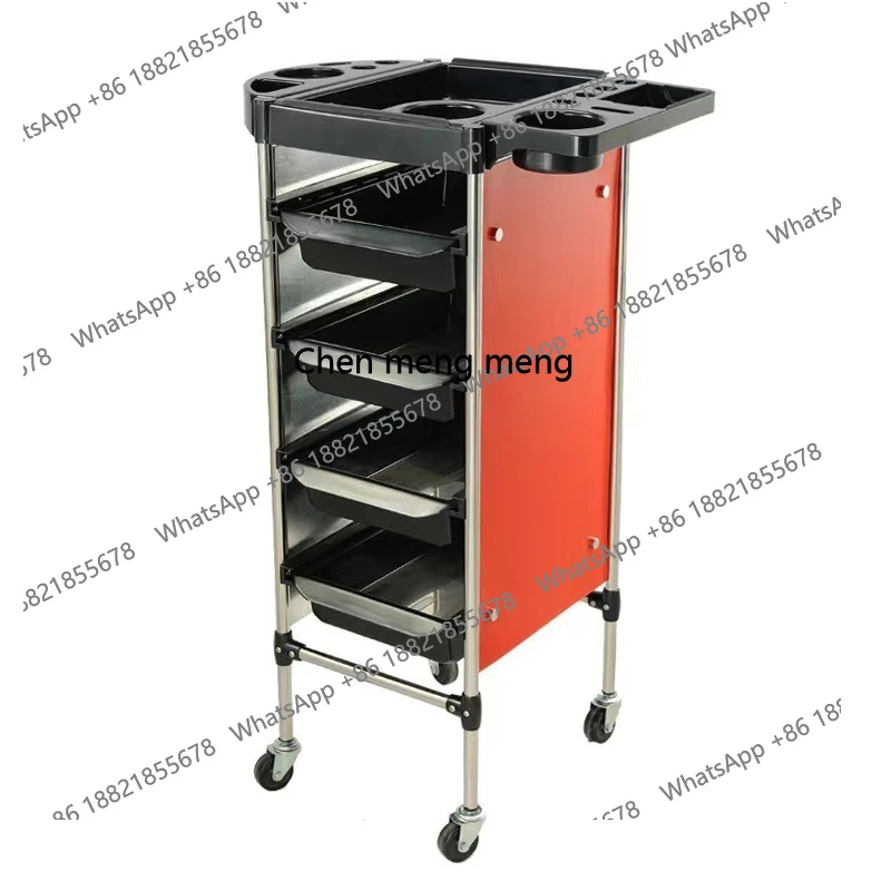 

Hairdressing trolley Perm and dyeing tool cart Multifunctional drawer mobile bar cart rack