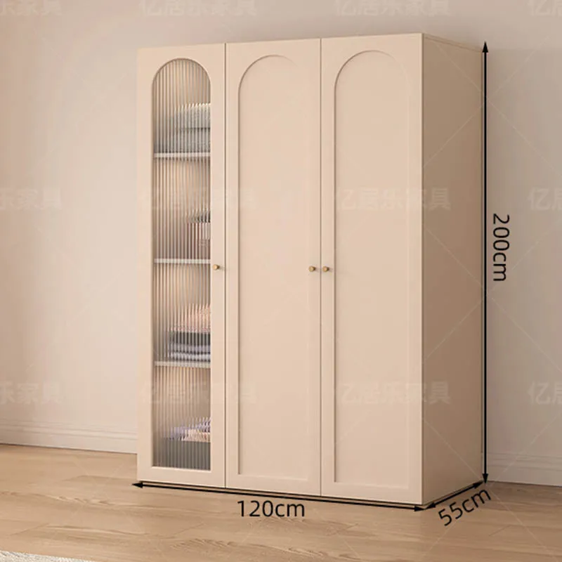 Tall Apartment Wardrobes Free Shipping Portable Clothing Rack Mirror Hanging Cabinets Nordic Modern Armario De Ropa Furnitures