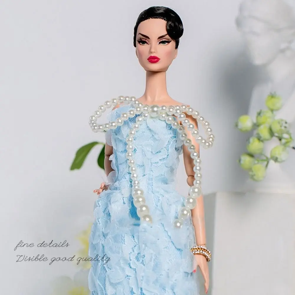 European Fashion Doll Supermodel Blue Dress Embroidery Luxurly 8 Styles Doll Clothes Suit Doll Princess Dress