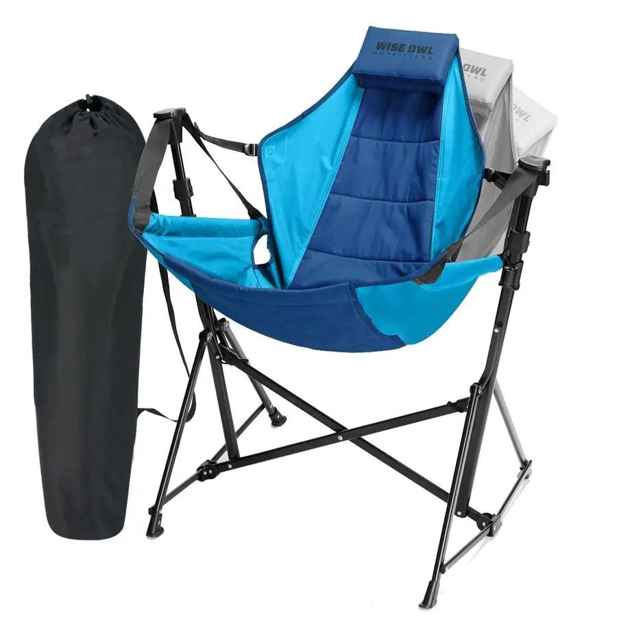 

Owl Outfitters Hammock Chair for Adults Comfortable Portable Folding Rocking Camping Chair with Carry Bag Great for Lawn, Camps