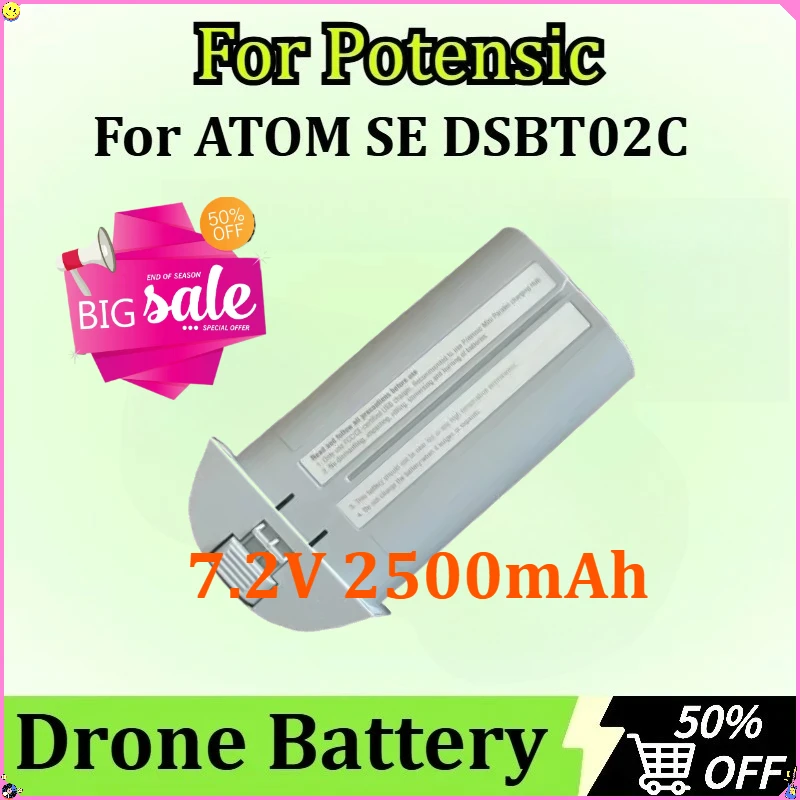 

For Potensic ATOM SE DSBT02C Battery UAV 21.6WH New 7.2V 2500mAh Drone Battey