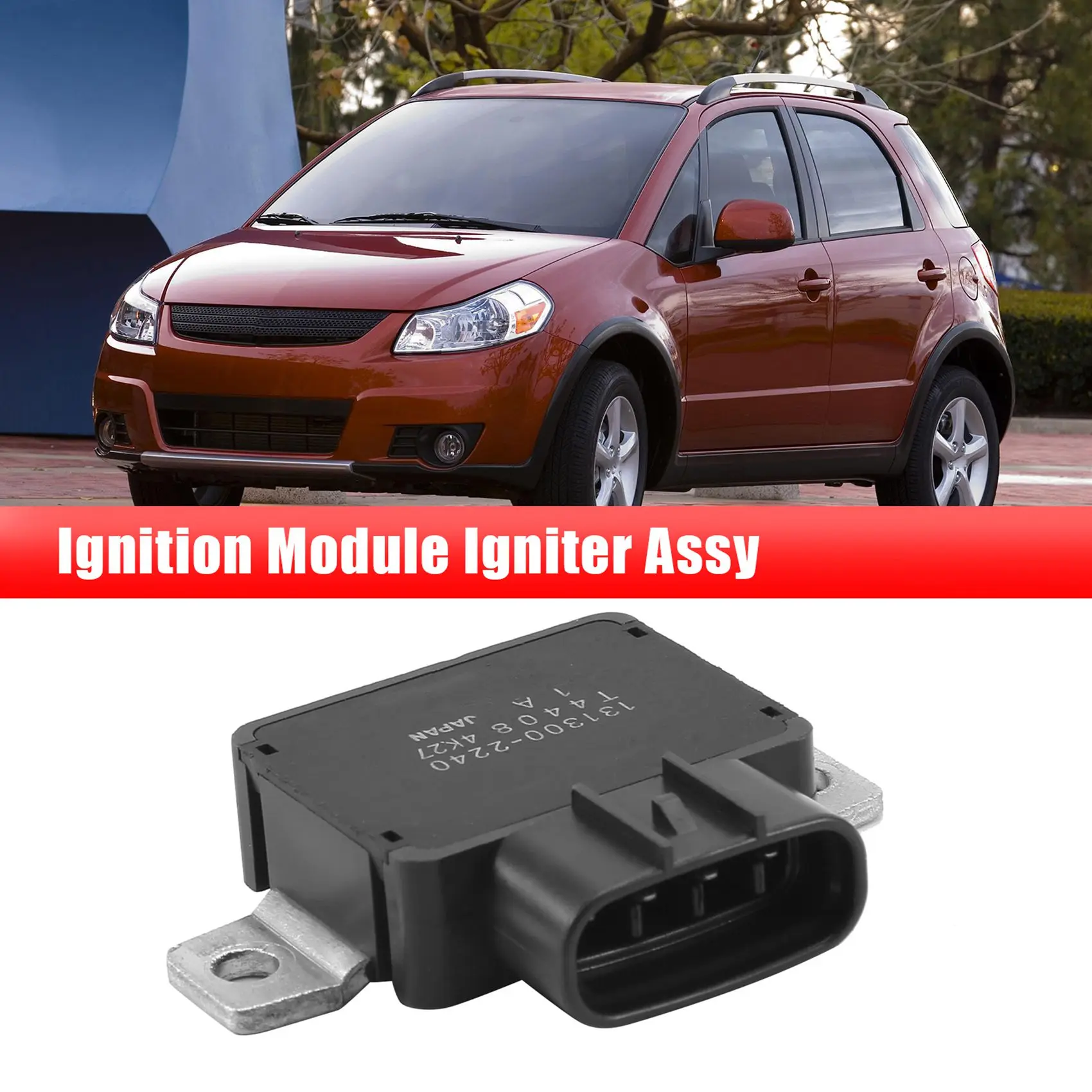 #53X   Assembly for  Vehicles,131300-1690 Car Ignition Module Igniter Assy for SUZUKI (black)