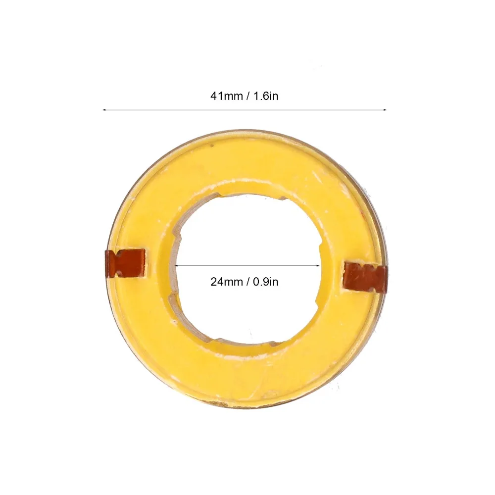 Durable 24mm ID Slip Ring Hollow Design Durable Brass Conductive Ring 41mm OD Stable Transmission Motor Slip Ring Generator