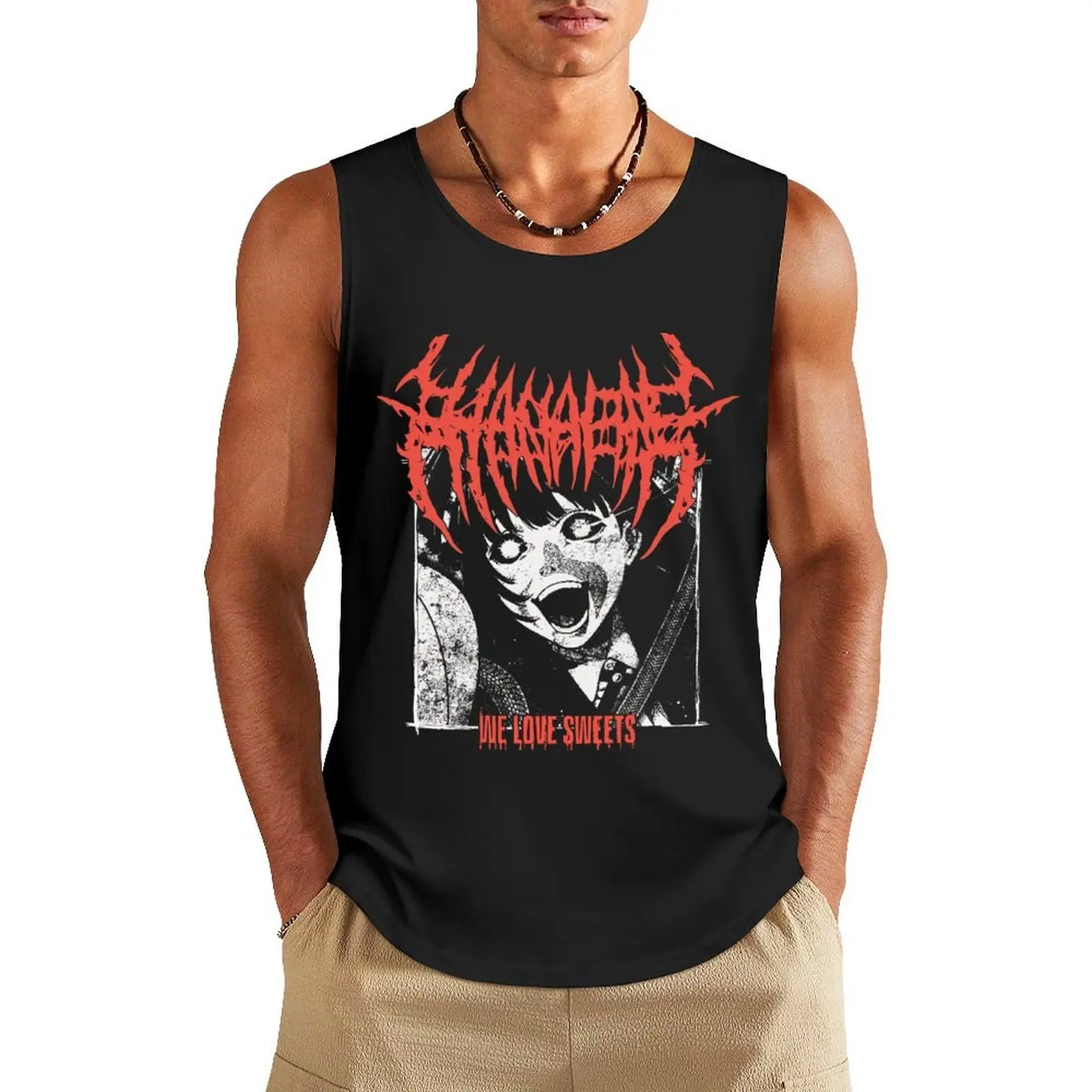 

Hanabie Love Sweets Classic Tank Top Men's clothing fitness clothing for men T-shirts men