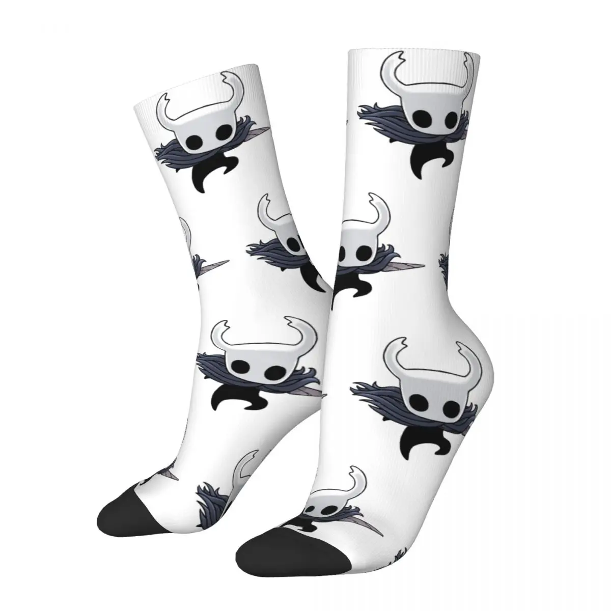 Cool Funny Hollow Knight Design Sports Crew Socks Accessories All Season Kawaii Cute Crew Socks Non-slip