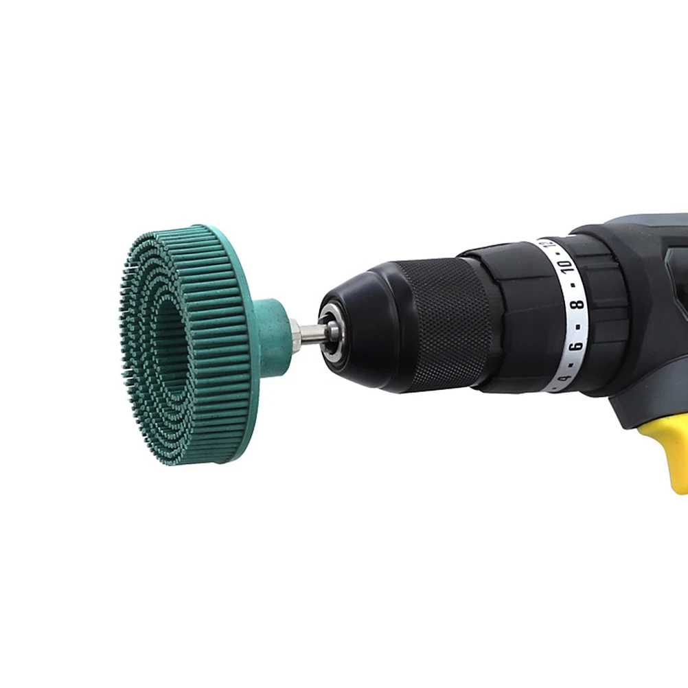 

3pcs Electric Drill Abrasive Brush Set Heavy Duty Cleaning Attachment Metal Polishing 50# 80# 120# Grit Angle