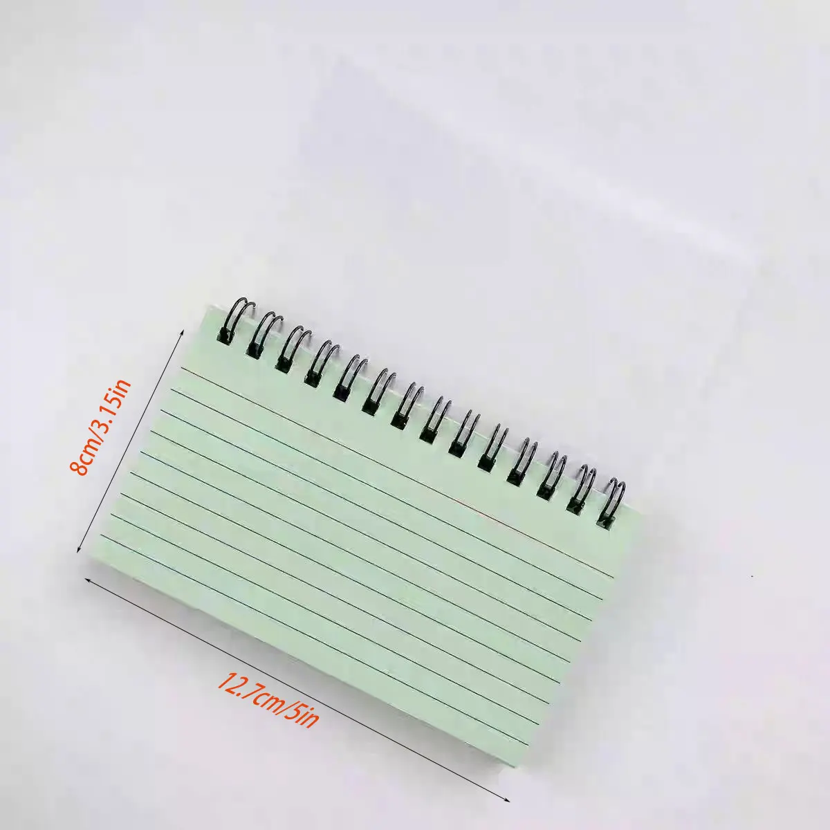 2pcs Minimalist Thickened Tear-off Five-Colour Spiral Notebook, Multi-functional Sticky Notes Pad, Fructose-Coloured Ruled Stu