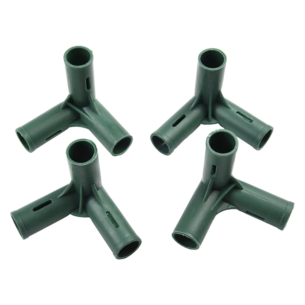 

8Pcs/set 19mm Plastic Greenhouse Frame Building Connectors Green Outdoor Garden Structure Pole Joints Adapter DIY 3Way Brackets