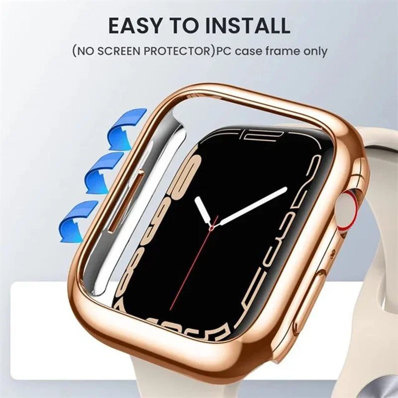 Cover For Apple Watch 1 2 3 38MM 42MM 360 Full Soft Clear TPU Screen Protector Case iWatch 9 8 7 6 SE 5 4 45MM 41MM 44MM 40MM