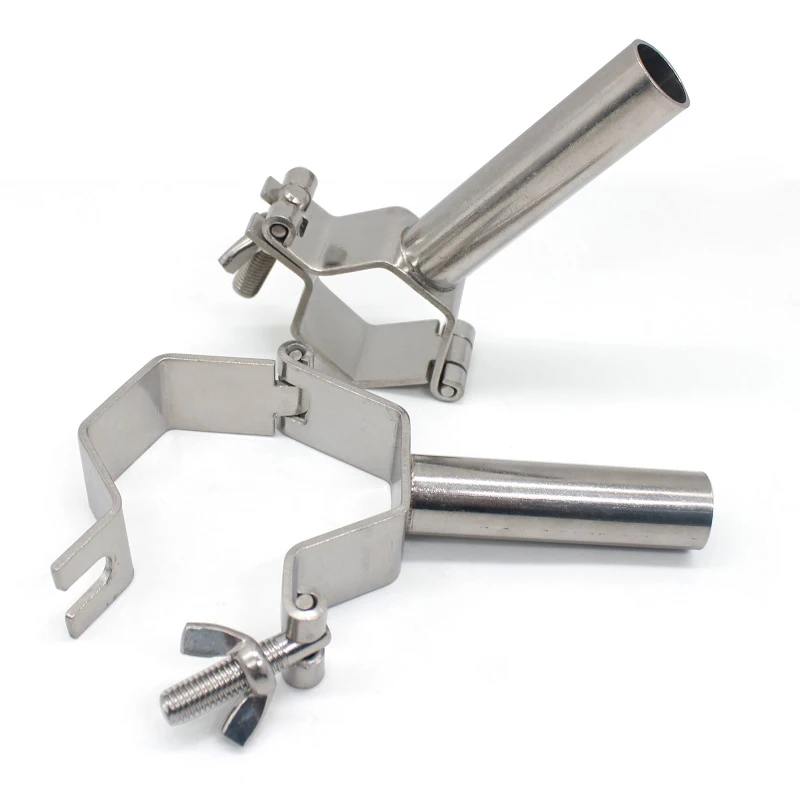 304 Edelstahl Hexagonal Rohr Halterung/Rohr Rack/rohr Klemme/Rohr Befestigung Karte/Desktop Rohr Bracke