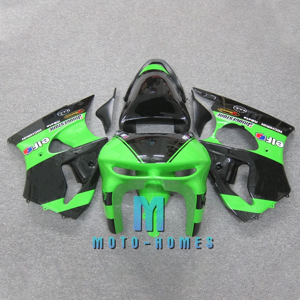 Motorcycle Bodywork For Kawasaki Ninja 1998 1999 ZX6R ZX 6R 98 99 Black Green High Quality ABS Plastic Aftermarket Rebuild Bike