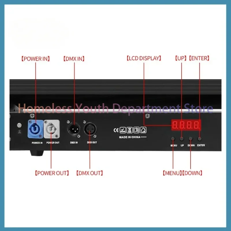 8 Eyes LED Beam Bar Moving Head Light Laser Lamp RGB DMX Controller Stage Effect Bar DJ Disco Party Wedding Spot Beam Lighting