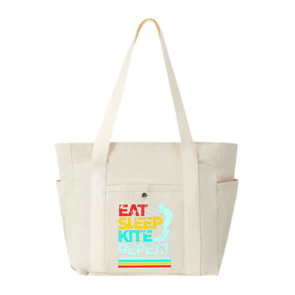 طائرة ورقية تكرار هواية الفن الحد الأدنى متعددة جيب حقيبة قماش قنب طالب ركاب كتاب حقيبة التخزين