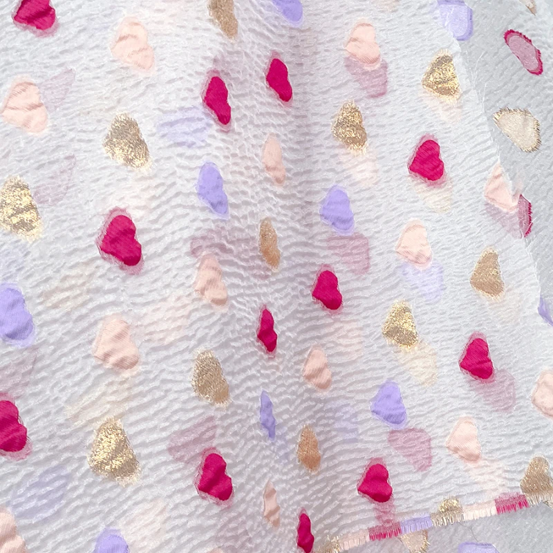 

Ткань из органзы, тканая золотая жаккардовая юбка, детская одежда, легкая модная дизайнерская одежда своими руками, шитье по метрам, оптовая продажа