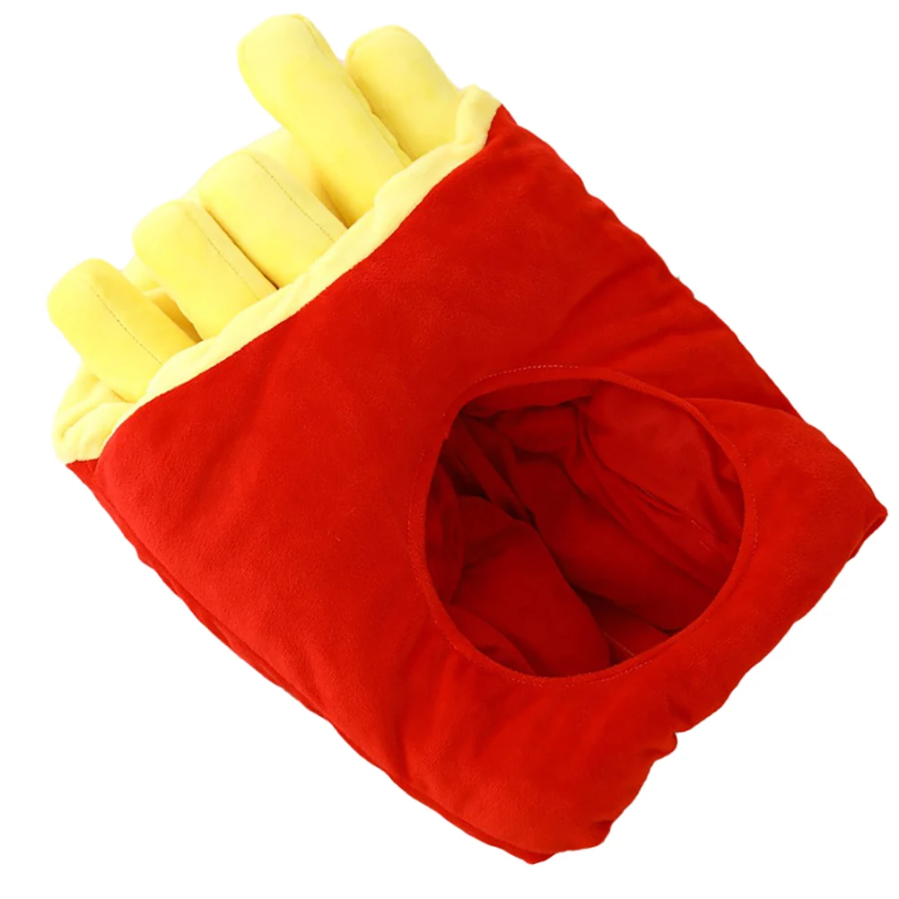 

French Fries Hat PP Cotton Party Hats Toddler Prank Prop Stylish Shape Comfort Warm Photo Daily Use Accessories