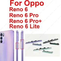 For OPPO Reno 6 6 Pro Plus 6 Lite 5G On Off Power Volume Up Down Keys Side Buttons Keypads Parts