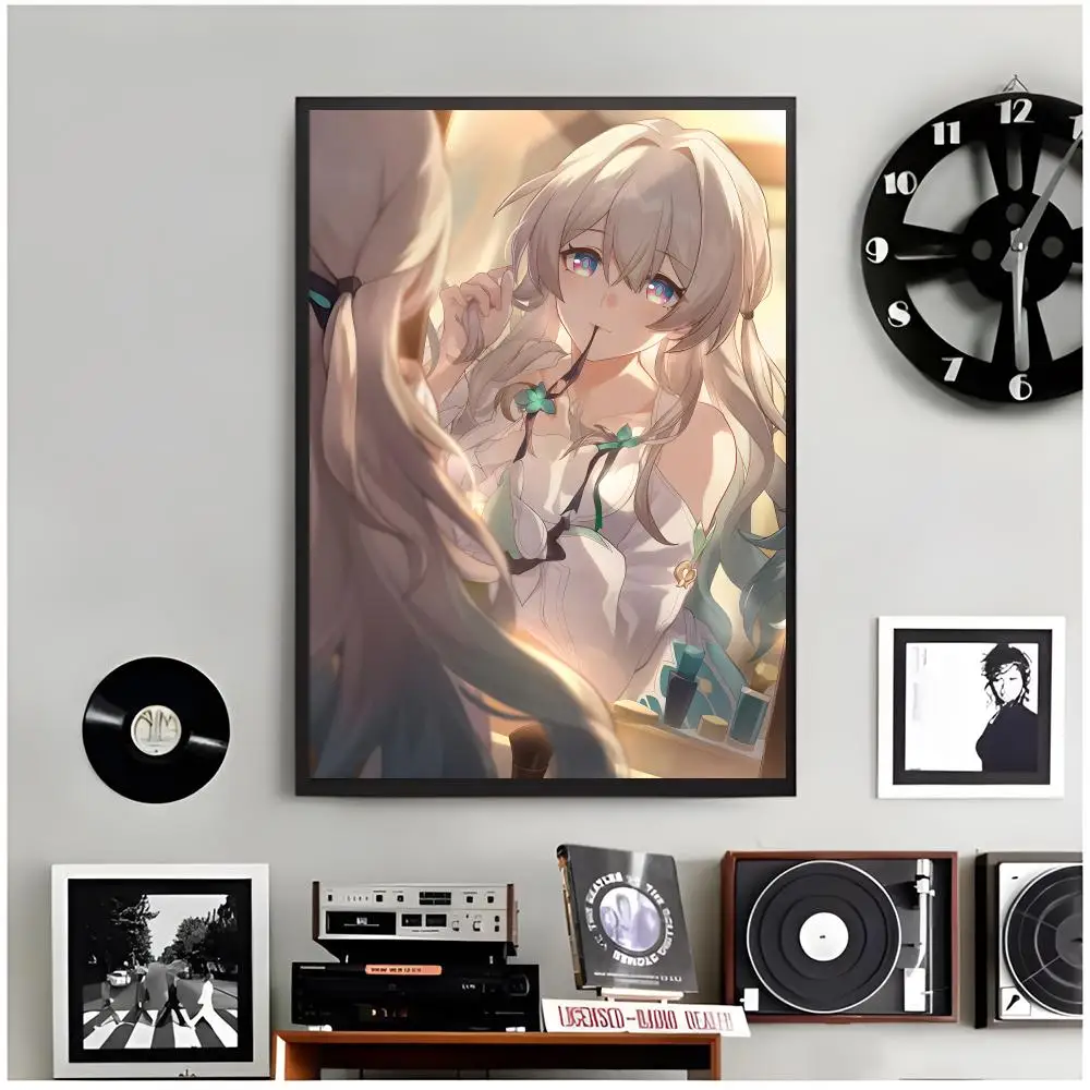 fire heroine H-Honkai: Star Rail Firefly Poster Modern Wall Art Home Decor Living Room Decorative Print Unframed