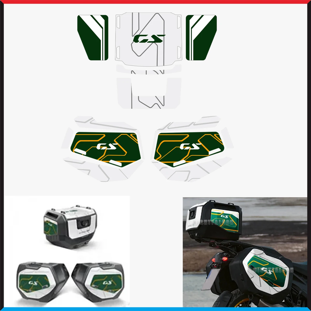 

For R 1300 GS R1300GS Trunk Luggage Panniers Side Top Cases Suitcase Protector Stickers Decals 2024 2023