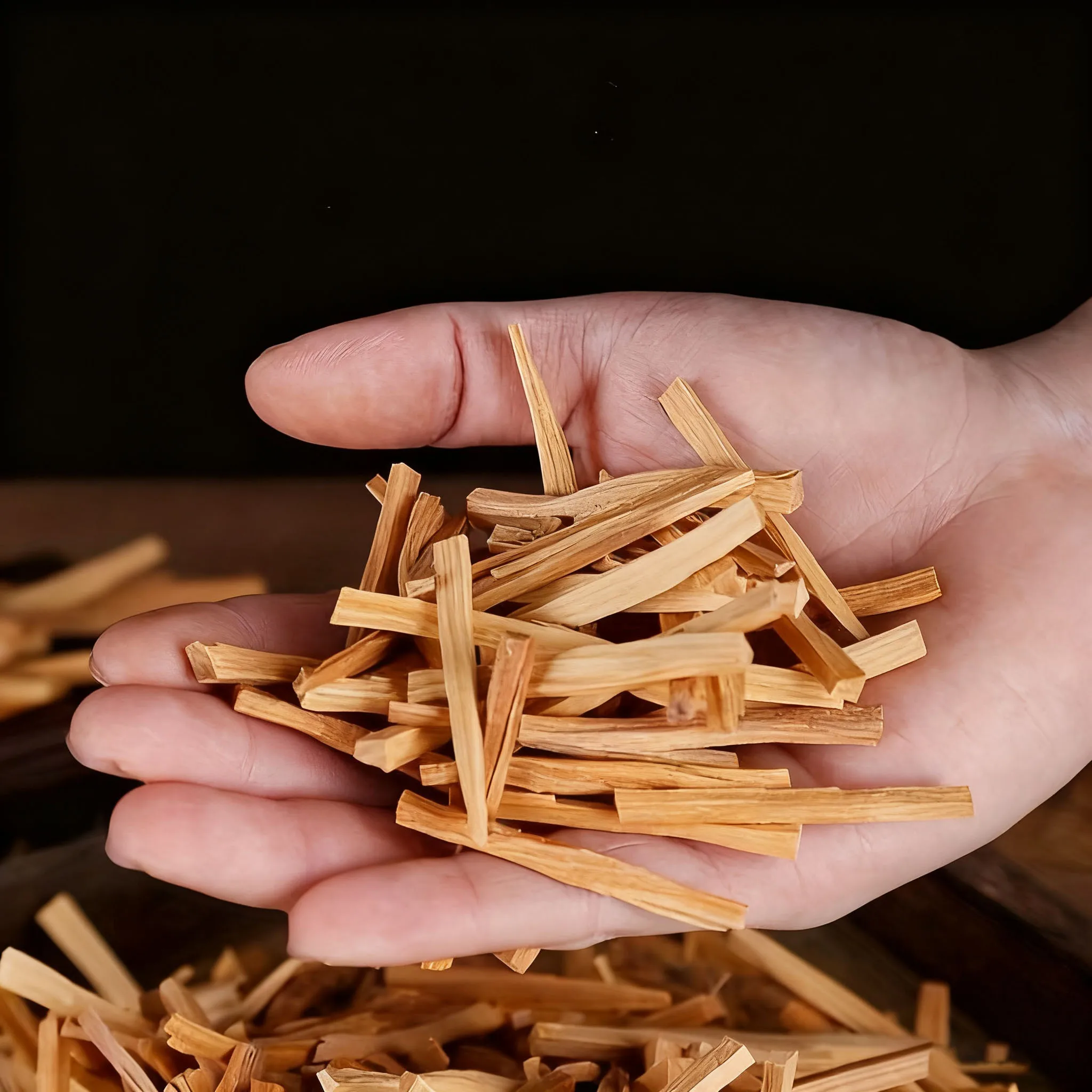 110 جرام، 130 قطعة تقريبًا، سجلات خشب الصندل الطبيعي، أعواد خشب الصندل التقليدية، أعواد خشبية مقسمة يدويًا، تنقية، شفاء، تأمل، تخفيف التوتر، الروائح