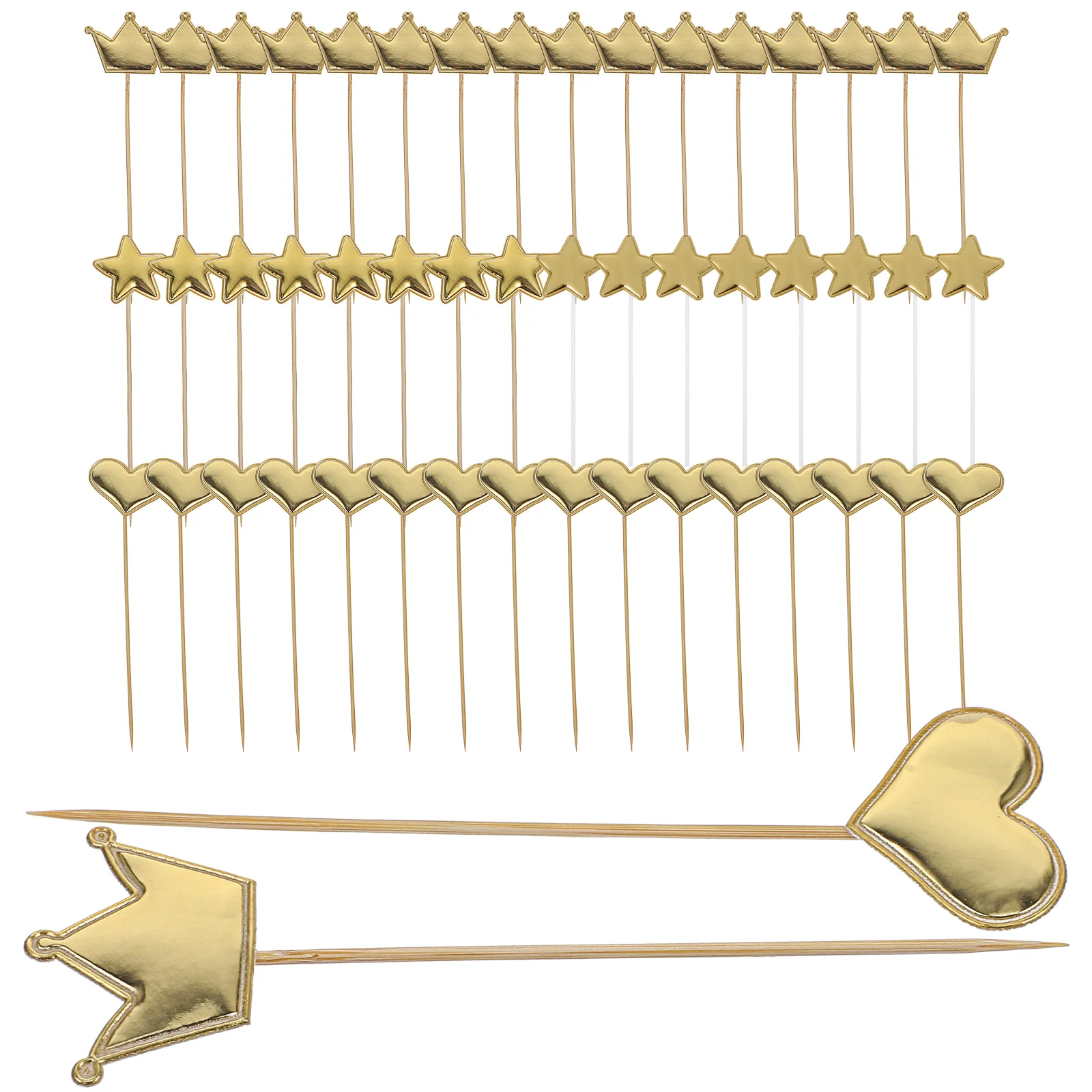 

150 Pcs Cake Decoration Picks Heart Shaped Bamboo Sticks Cupcake Toppers Valentines Day Wedding Party Decorations Dessert Fruit