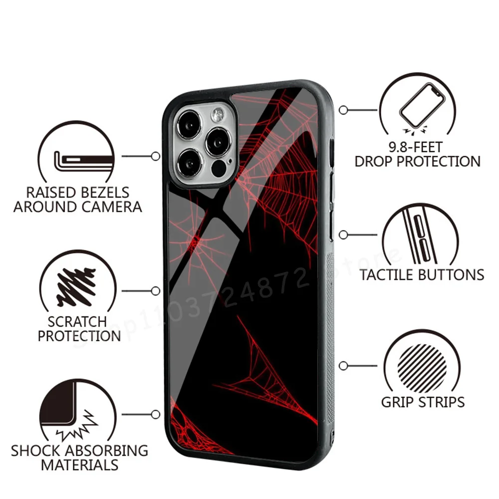 S-spider Man Phone Case Strong Magnetic For IPhone 15 14 13 Pro Max Mini Alex Mirror For Magsafe Wireless Charging Cover