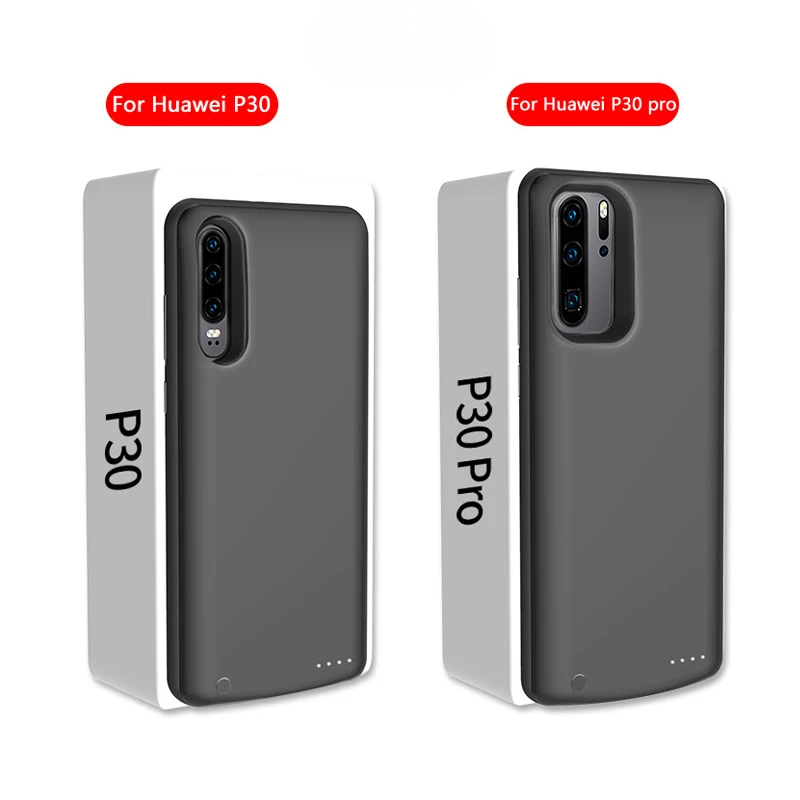 For Huawei P30 P30pro Fast Charging Power Bank Back Clip Charger Case Cover 6500/6800mAh Battery Charger Case