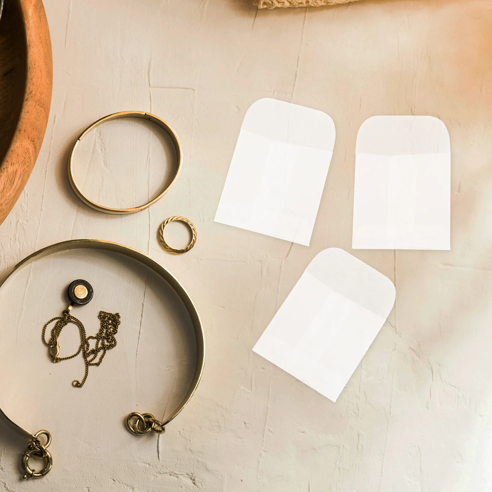 50pcs Photo Envelope Coin Envelopes Clear Small Storage Envelopes For Jewelry Earrings Ring Packaging Wedding Tea Tip Organizer