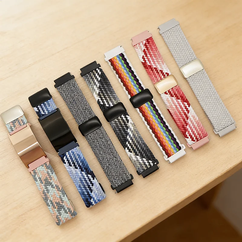 Personalisiertes Medizinisches Warnarmband Elastisches Nylon Individuell Graviertes Etikett Medizinisches ID-Armband Verstellbares Andenken-Geschenk für die Gesundheit – Detail 2