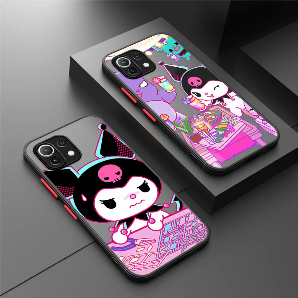 Anime Cute Kuromi Cartoon Case For Xiaoimi Poco X3 NFC 11T Pro 11 Lite X5 X4 12 13 9T 12X F3 M5 C40 C50 Funda Back Phone Cover