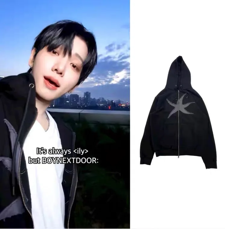 

Mingzai Hanng Long Sve Hoodie Jaet Women's Autumn Cotton Sweatirt Outerwear Faionable Comfortable Streetwear